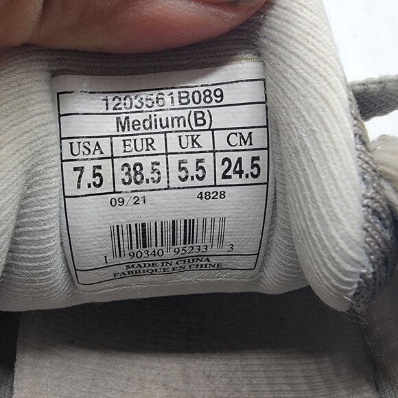 Brooks Ghost 14 Womens 7.5 Gray Athletic Running Shoes Sneakers 1203561B089 - Picture 7 of 13